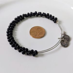 Alex and Ani Rare Black Caviar Beaded Bracelet